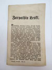Zarpathin Leski. -uskonnollinen kirjoitus v. 1855 (Lukemisia kansalle nr 43) -religious pamphlet