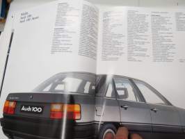 Audi 100, 100 Avant 1987 -myyntiesite / brochure