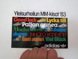 Yleisurheilun MM-kisat 1983 Helsinki -tarra / sticker