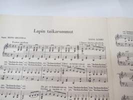Lapin taikarummut / Aurinko laskee länteen - Suomen Eurovisiokilpailun sävelmiä 1965 -notes