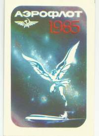 Lompakkoalmanakka  Aeroflot USSR  1985  -   kalenteri