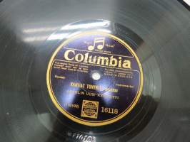 Columbia 16118 Jaarlin uusi kvintetti - Vanhat toverit / Lundby -savikiekkoäänilevy, 78 rpm