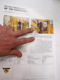 Massey-Ferguson MF 350 täyshydraulinen kaivukone -myyntiesite / brochure, excavator