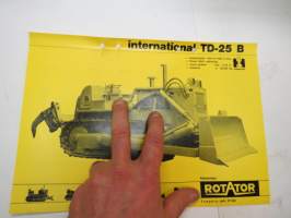 International TD-25 B puskutraktori -myyntiesite / bulldozer brochure