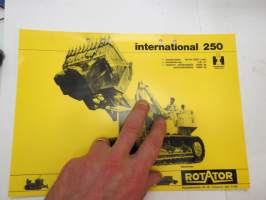 International 250 telakuormaajaa -myyntiesite / bulldozer brochure