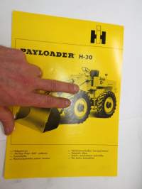 International Payloader H-30 4-pyörävetoinen kuormaaja -myyntiesite / bulldozer brochure