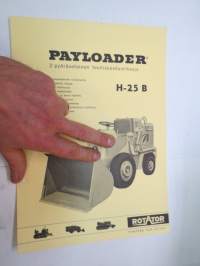 International Payloader H-25 B 2-pyörävetoinen teollisuuskuormaaja kuormaaja -myyntiesite / bulldozer brochure