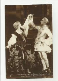 Rupolh Valentino, Doris Keyon - vanha postikortti, ihailijapostikortti, fanikortti kulkematon