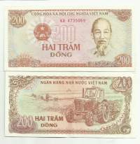 Vietnam 200  Dong 1987 -  seteli