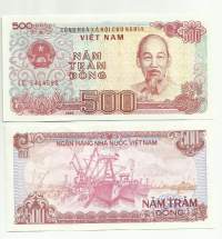 Vietnam 500  Dong 1988 -  seteli