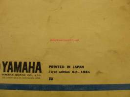 Yamaha YZ250J´82 parts catalogue varaosaluettelo