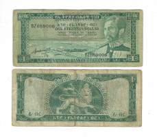 Etiopia  1 Ethiopian dollar 1966 seteli
