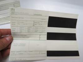 SA  /  Puolustuslaitos Loma-anomuskaavake SA Knto 30 11 61, käyttämätön lomake 60-luvulta -army sheet for leave application, unused, 1960´s