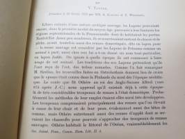 Contribution á la sociologie des Lapons semi-nomades de Petsamo en finlande par V. Tanner - Societas Scientarium Fennica . Commentationes Humanarum Litterarum II.4