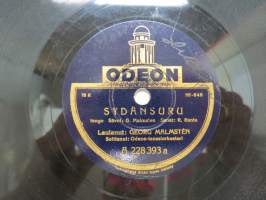 Odeon A 228 393 a&amp;b (Hf-862 &amp; Hf-848) Georg Malmstén - Sydänsuru / Seitsemäs taivas -savikiekkoäänilevy, 78 rpm 10&quot; record