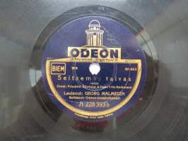 Odeon A 228 393 a&amp;b (Hf-862 &amp; Hf-848) Georg Malmstén - Sydänsuru / Seitsemäs taivas -savikiekkoäänilevy, 78 rpm 10&quot; record
