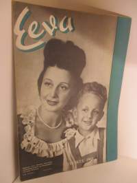 Eeva 1945 / 9 Syyskuu -kansik,Madame Levi Ranskan lähettilään puoliso ja Jean Francois.