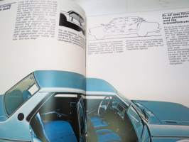 Fiat 131 Mirafiori -myyntiesite (ruotsinkielinen) -brochure in swedish