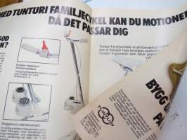 Tunturi familjecykel - motioncykel -broschyr - myyntiesite ruotsiksi / brochure