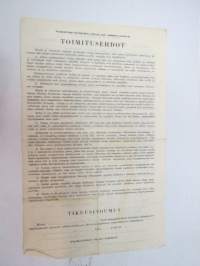 Kauppakirja - Tilanomistaja B. Eerola / Aimo Lairila - Opel kuorma-auto rek. nr. A 8563..., Kausala 25.11.1948 -sale of a lorry, sales document