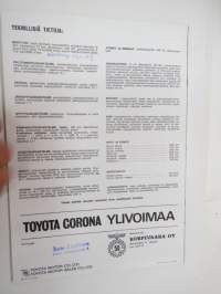 Toyota Corona -myyntiesite - brochure