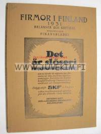 Firmor i Finland 1931