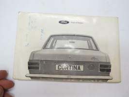 Ford Cortina 1969 -käyttöohjekirja