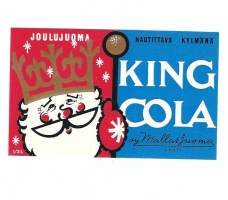 Joulujuoma King Cola  -  juomaetiketti