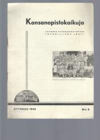 Kansanopistokaikuja 1935 nr 9 / Lahden Kansanopisto ja Kansankorkeakoulu
