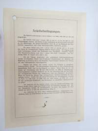Schuldverschreibung der Stadt Bochum 1929 8% Goldanleihe 500 Reichsmark -velkakirja / loan certificate