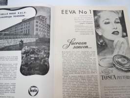 Eeva 1944 nr 1 tammikuu, sis. mm. seur. artikkelit / kuvat / mainokset; Kulttuuri ja nainen, Saraidani Naidu - intilaisten naispuolinen mahatma, Urheilumiesten