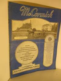 McCormick Maatalouskoneet sekä Työaseet. - myyntiesite