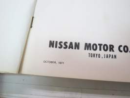 Nissan - Datsun Forklift model 1 ton series Parts Catalog -varaosaluettelo, trukki 1 tonnin