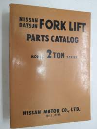 Nissan - Datsun Forklift model 2 ton series Parts Catalog -varaosaluettelo, trukki 2 tonnin