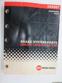 EIS Brake System Parts - Library Catalog 1975-1989 -jarruosien varaosaluettelo