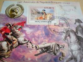 Napoleon Bonaparte, Souvenir Sheet, 2009, Mosambik, 1 postimerkki arkissa, hieno. Esim. lahjaksi. Katso myös muut kohteeni mm. kymmeniä erilaisia Souvenir Sheet