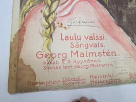 Saarijärven Liisa - Laulu valssi - Sångvals - Georg Malmstén -nuotit -notes