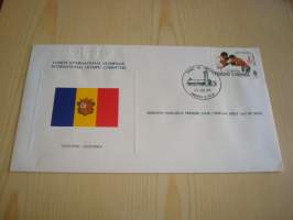 International Olympic Committee, 1980, Andorra, FDC, nyrkkeily postimerkki. Katso myös muut kohteeni mm. noin 1200 erilaista amerikkalaista ensipäiväkuorta