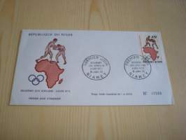 Nyrkkeily, 1973, Nigeria, FDC, numeroitu: 588/2000, nyrkkeily postimerkki. Katso myös muut kohteeni mm. noin 1200 erilaista amerikkalaista ensipäiväkuorta