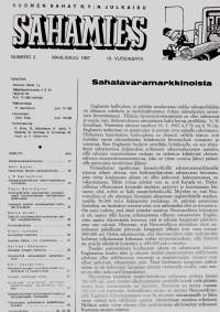 Sahamies 1967 N:o 2 maaliskuu. Suomen sahat r.y.n julkaisu