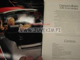Chrysler LeBaron Convertible 1994 -myyntiesite