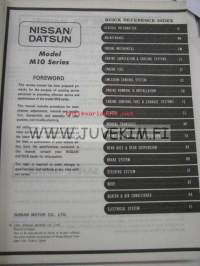 Datsun Nissan Prairie model M10 series Service Manual