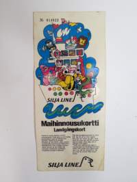Silja Line - Maihinnnousukortti /Landgångskortet nr 014823 -tarra - lapsimatkustajille tarkoitettu - sticker