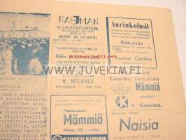 Länsi-Suomi 17.3.1956 -suurlakon aikainen numero