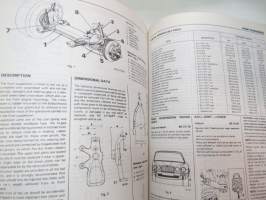 Jaguar Series III Service Manual Book 1 - 01 Introduction - 04 General specification data - 05 Engine tuning data - 06 Torque wrench settings - 07 General fitting
