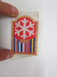 Hiihtomerkki 1968 -kangasmerkki / cloth badge, skiing 1968