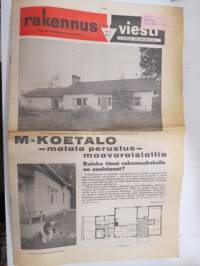 Rakennusviesti 1967-68 7 kpl lehtiä, monipuolisesti tuon ajan rakentamisesta