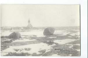 Talvinen Naantali   - valokuva postikortti paikkakuntapostikortti kulkematon