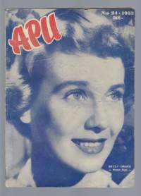 Apu 1952 nr 24 / Kansi Betsy Drake, allakan tekijä, tauluja ja väärentäjiä, spitaali on voitettu,
