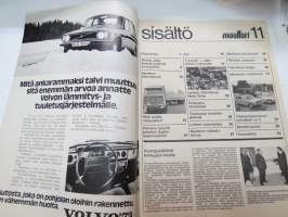 Moottori 1972 nr 11, sis. mm. seur. artikkelit / kuvat / mainokset; Kansikuva Calix - Kesälämpöä talvipakkasella, Miehet jotka tietävät luottavat